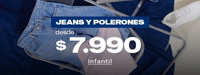 JEANS Y POLERONES
desde$7990