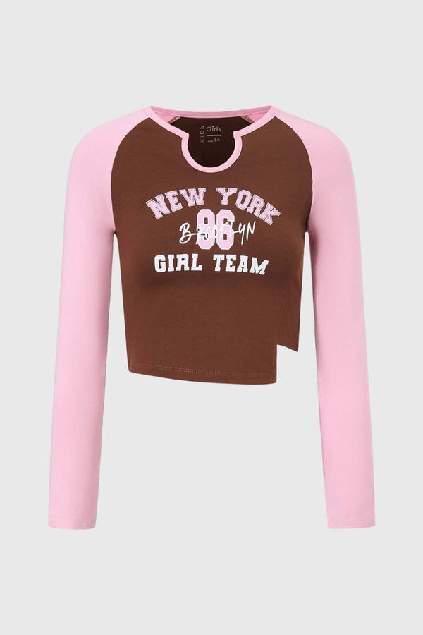 Polera Niña Print Rosado