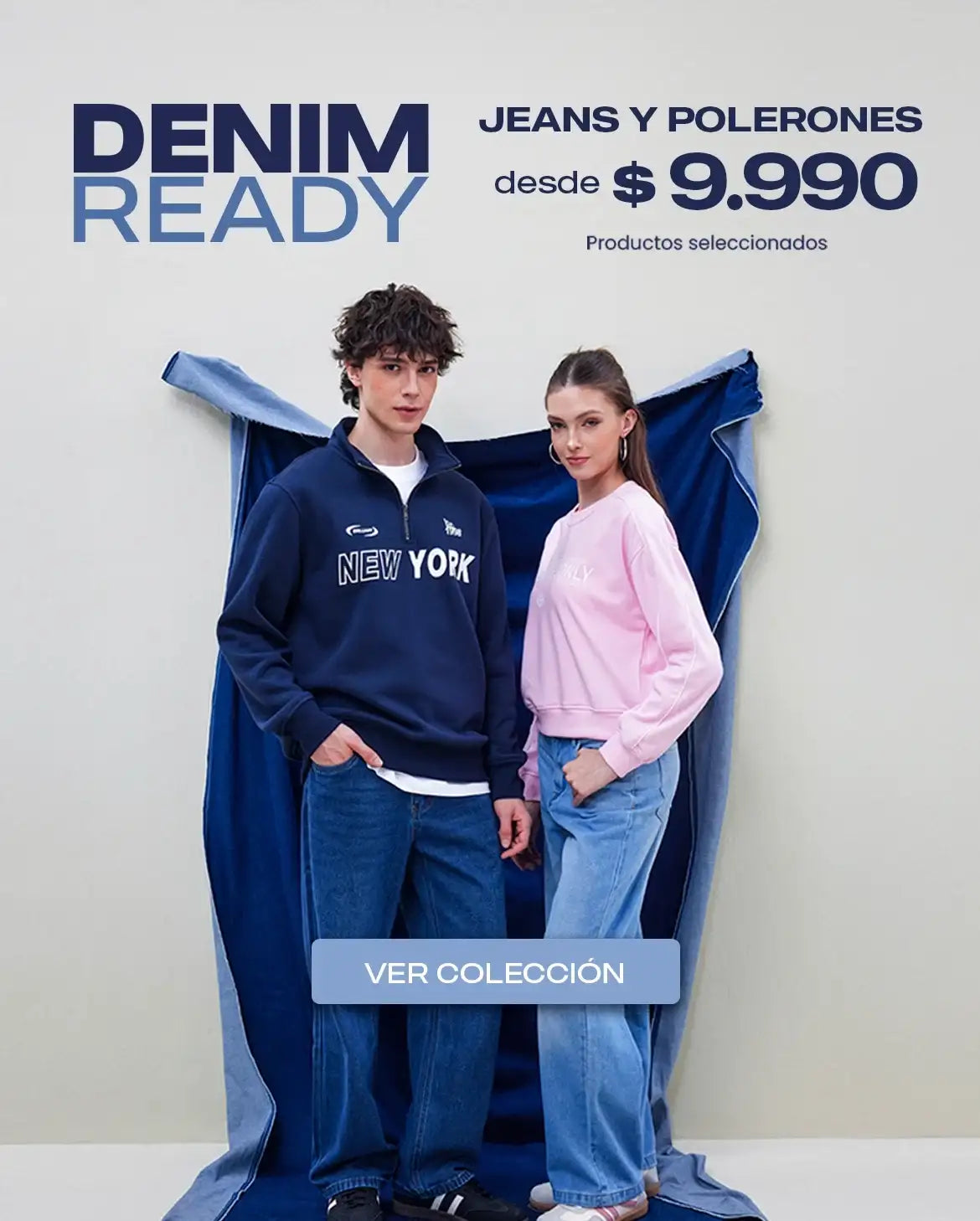 JEANS Y POLERONES $9.990 desde