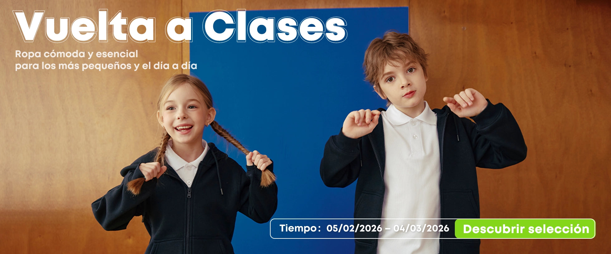 Vuelta a Clases
Ropa comoda y esencial
para los mas pequeios y el dia a dia