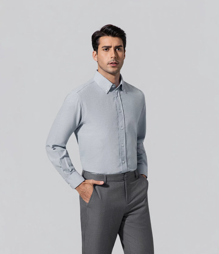 Camisa de hombre moda los hombres luz azul Básico, Camisa, Casual, Commanding confidence, Formal