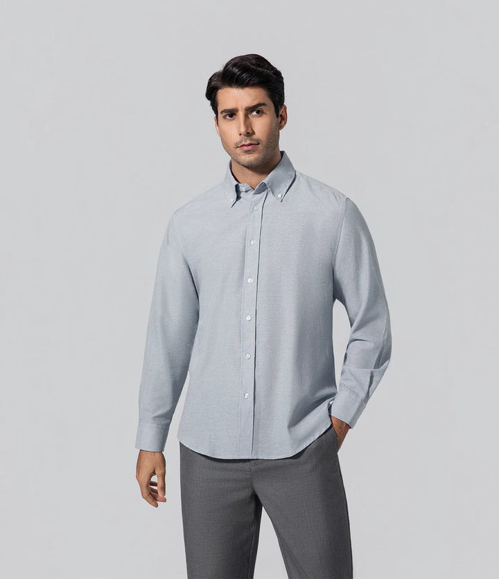 Camisa de hombre moda luz azul Básico, Camisa, Casual, Commanding confidence, Formal