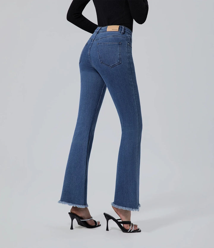 Jeans mujer casual azul de cintura alta vaqueros Algodón, Bottom, Casual, Jeans, Jungle Adventure