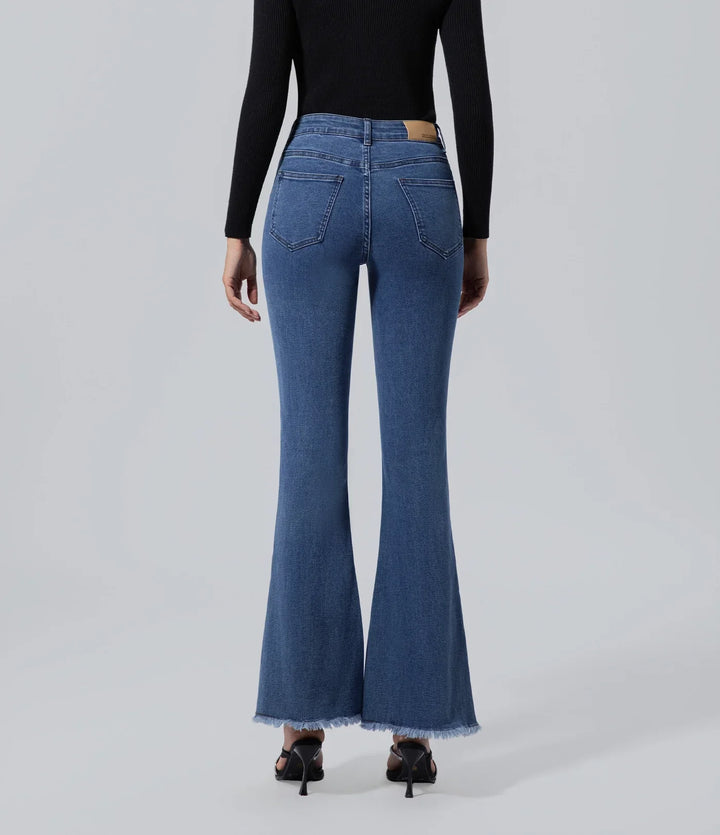 Jeans mujer casual ensanchado vaqueros crudo Algodón, Bottom, Casual, Jeans, Jungle Adventure