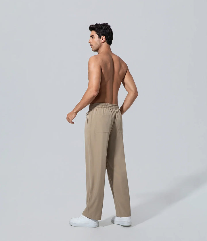 Pantalón Largo Casual Hombre de los hombres holgado caqui Bolsillo, Bottom, Boundiess Comfort, Casual,