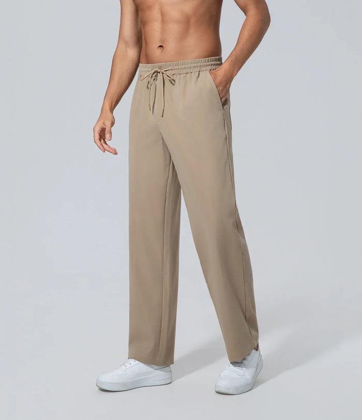 Pantalón Largo Casual Hombre de los hombres pierna recta caqui Bolsillo, Bottom, Boundiess Comfort, Casual,