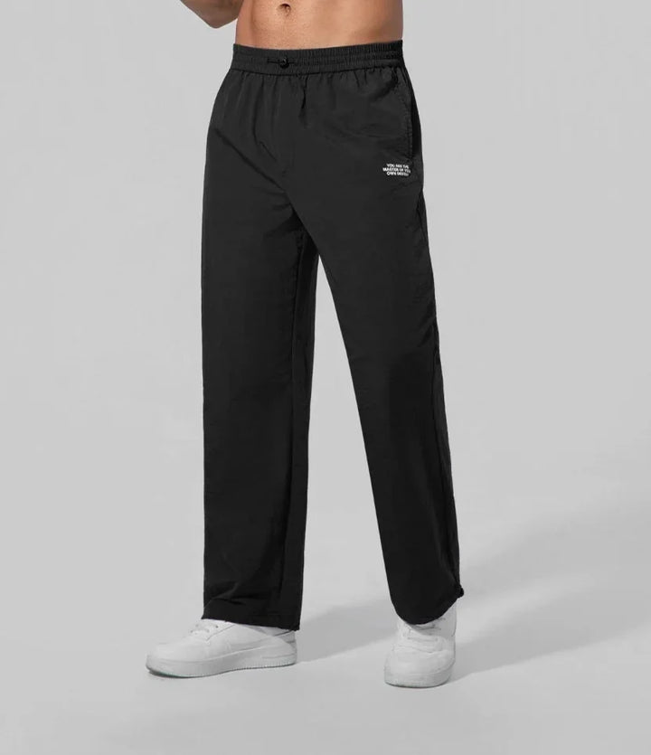 Pantalón Largo Hombre de los hombres negro atlético Bolsillo, Bottom, Básico, Casual,
