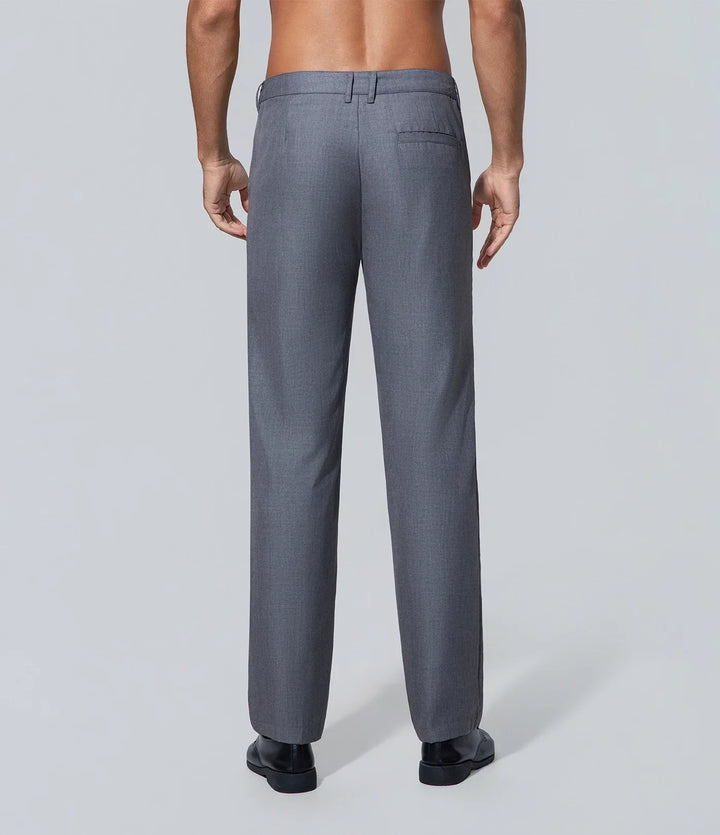 Pantalón de Traje Hombre los hombres gris vestido Bolsillo, Bottom, Commanding Confidence, Formal,