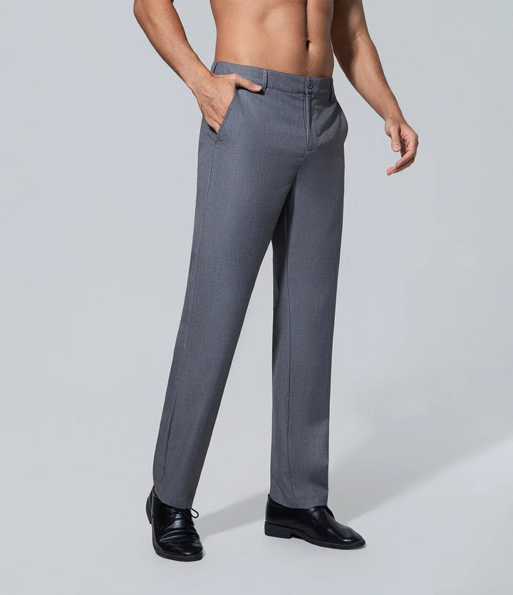 Pantalón de Traje Hombre los hombres gris vestido Bolsillo, Bottom, Commanding Confidence, Formal,