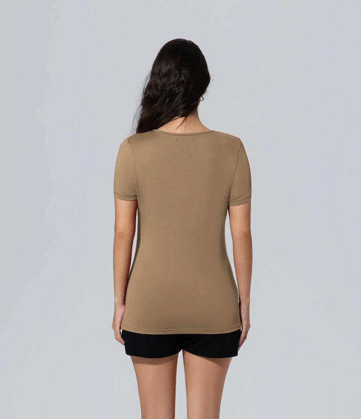 Poleras sexy mujer Camisetas, Casual, Cuello redondo, Enjoy life slowly, Key