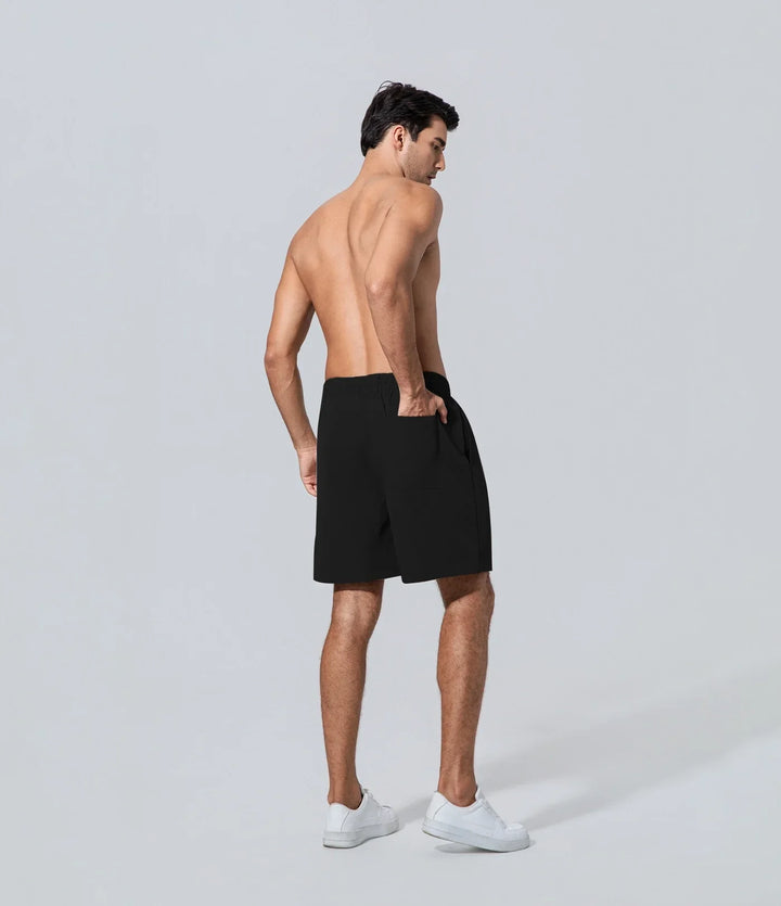 Short de hombre short baño sin camisa negro