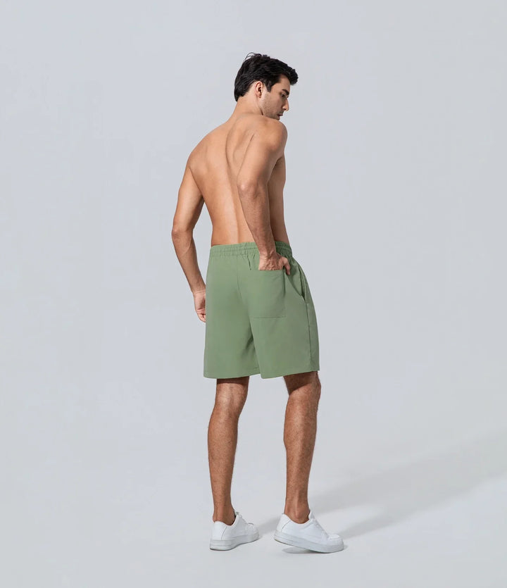Short de hombre short baño los hombres aceituna verde