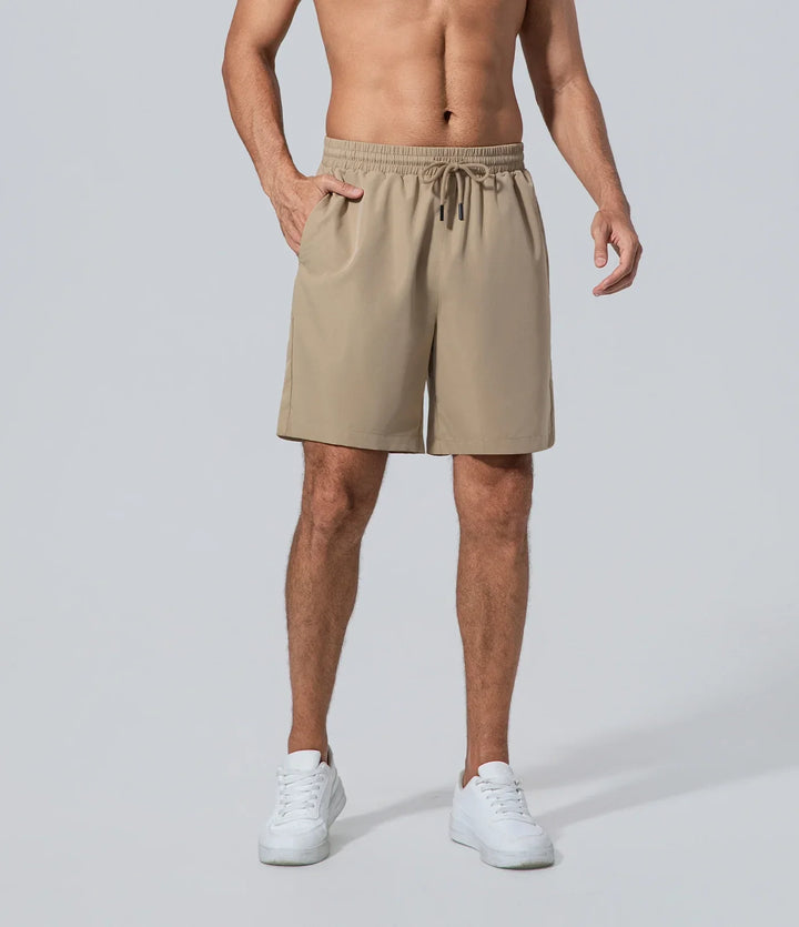 Short de hombre short baño los hombres sólido caqui